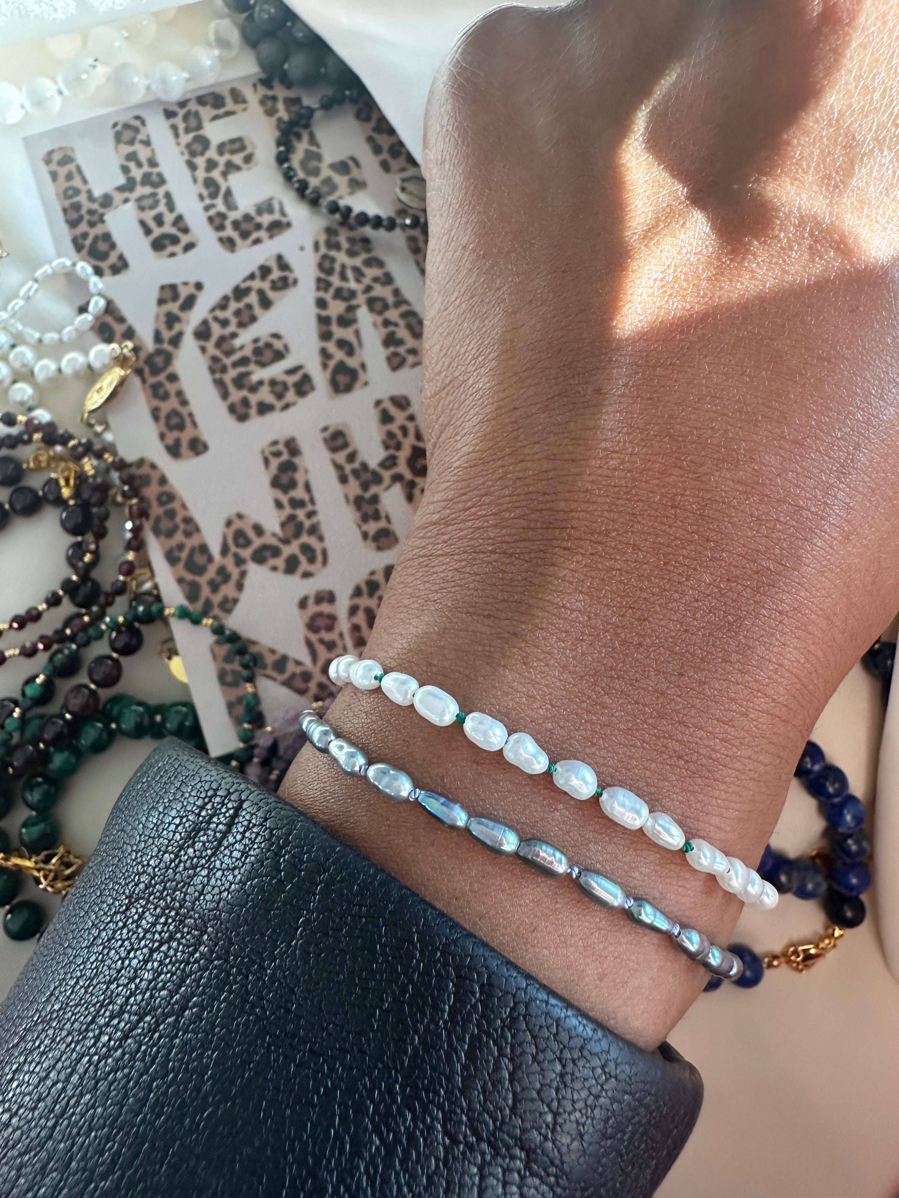 Curated Pearl Bracelet Stacks