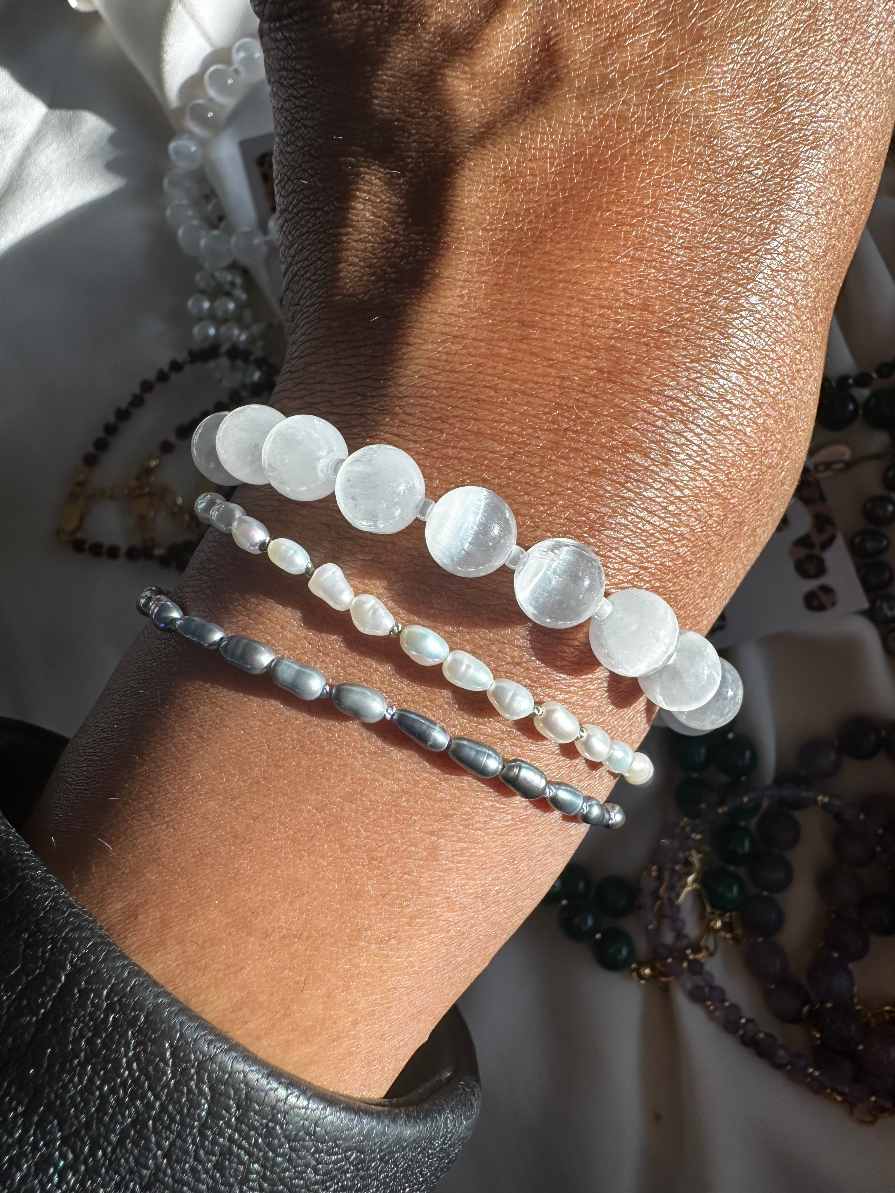 Curated Pearl Bracelet Stacks
