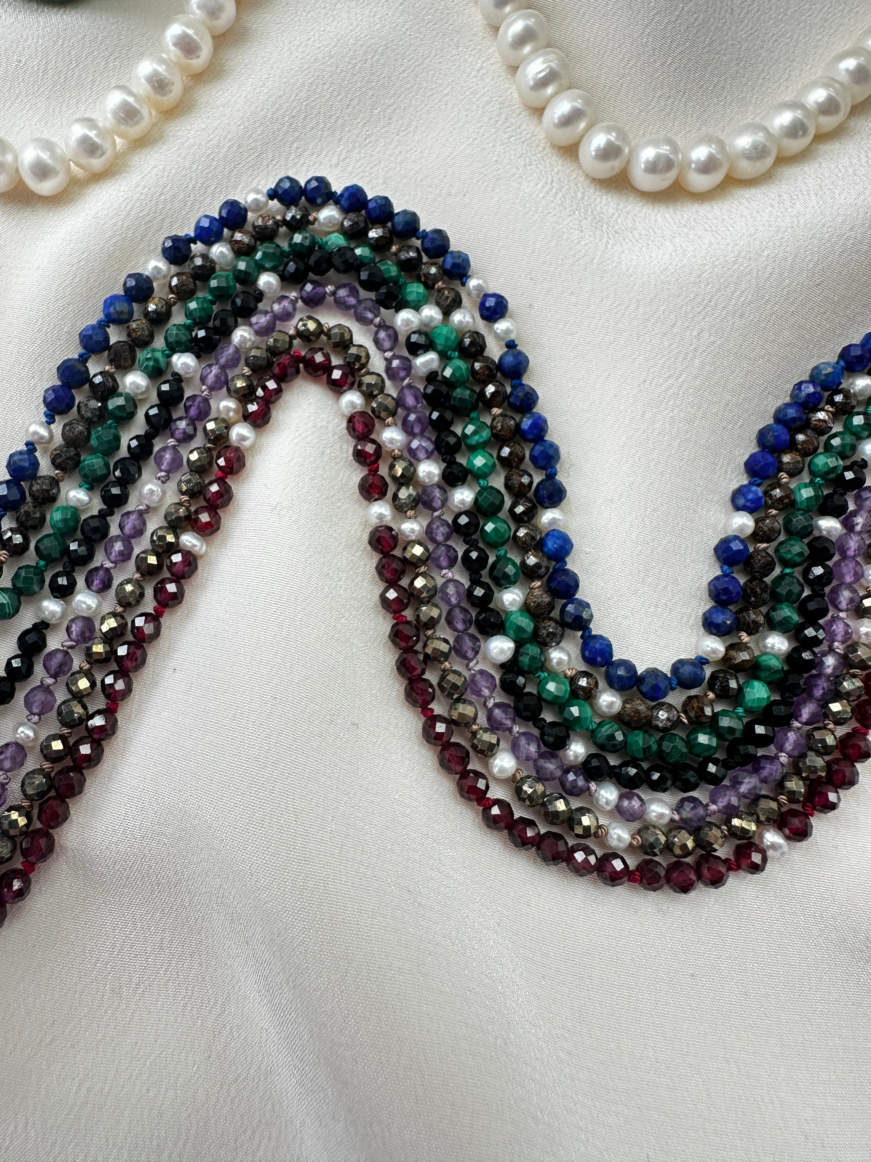 Dainty Gemstone Intention Choker Trios