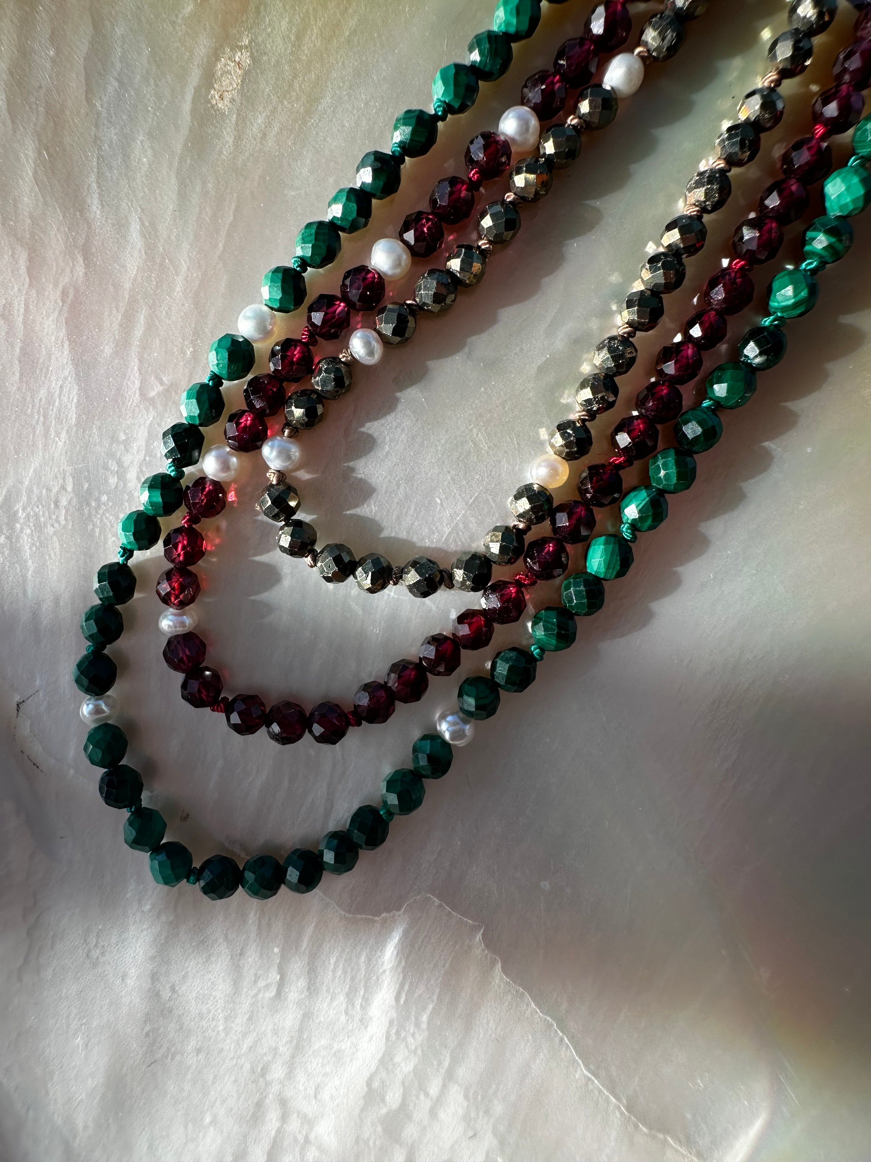 Dainty Gemstone Intention Choker Trios