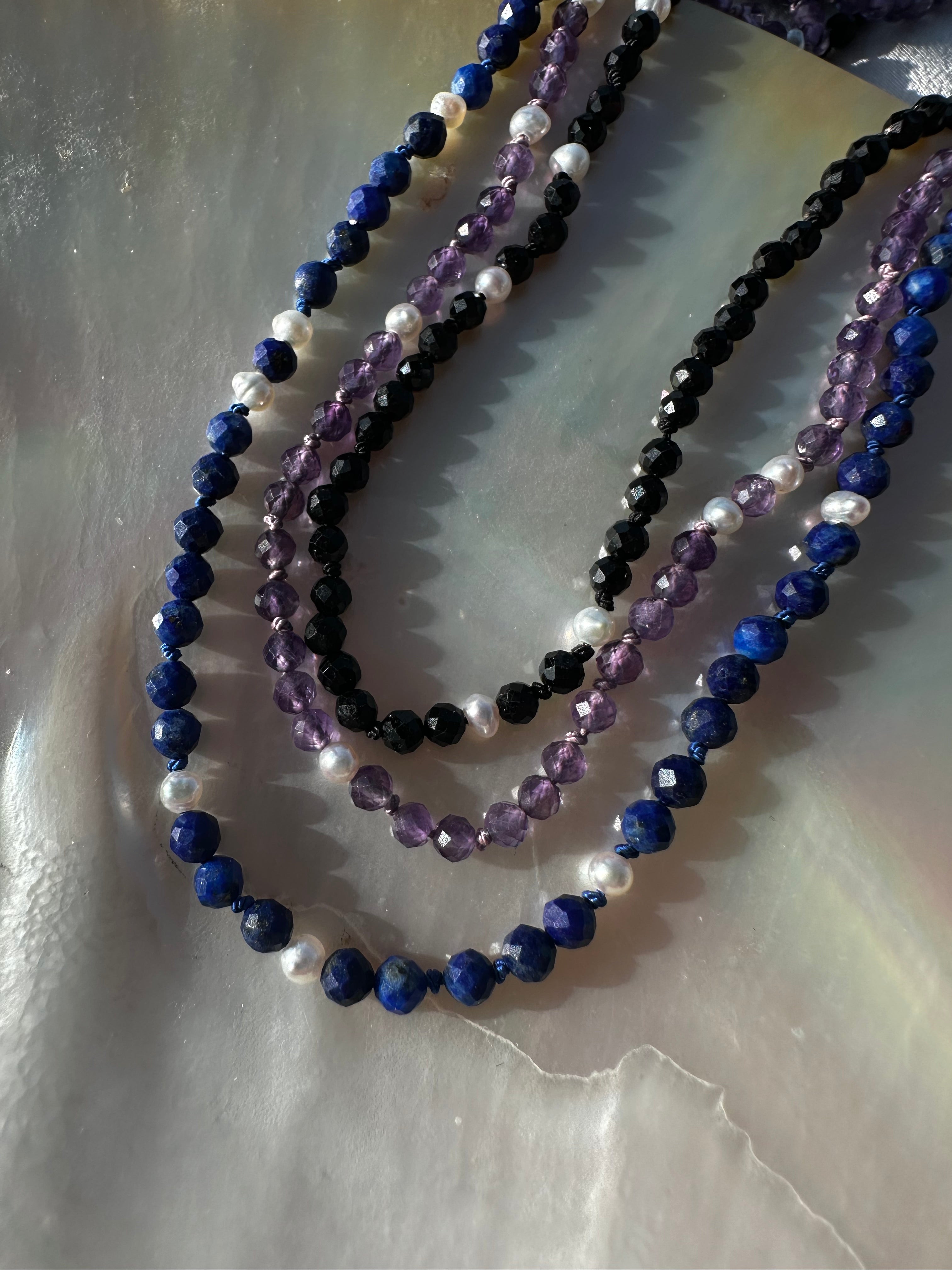 Dainty Gemstone Intention Choker Trios