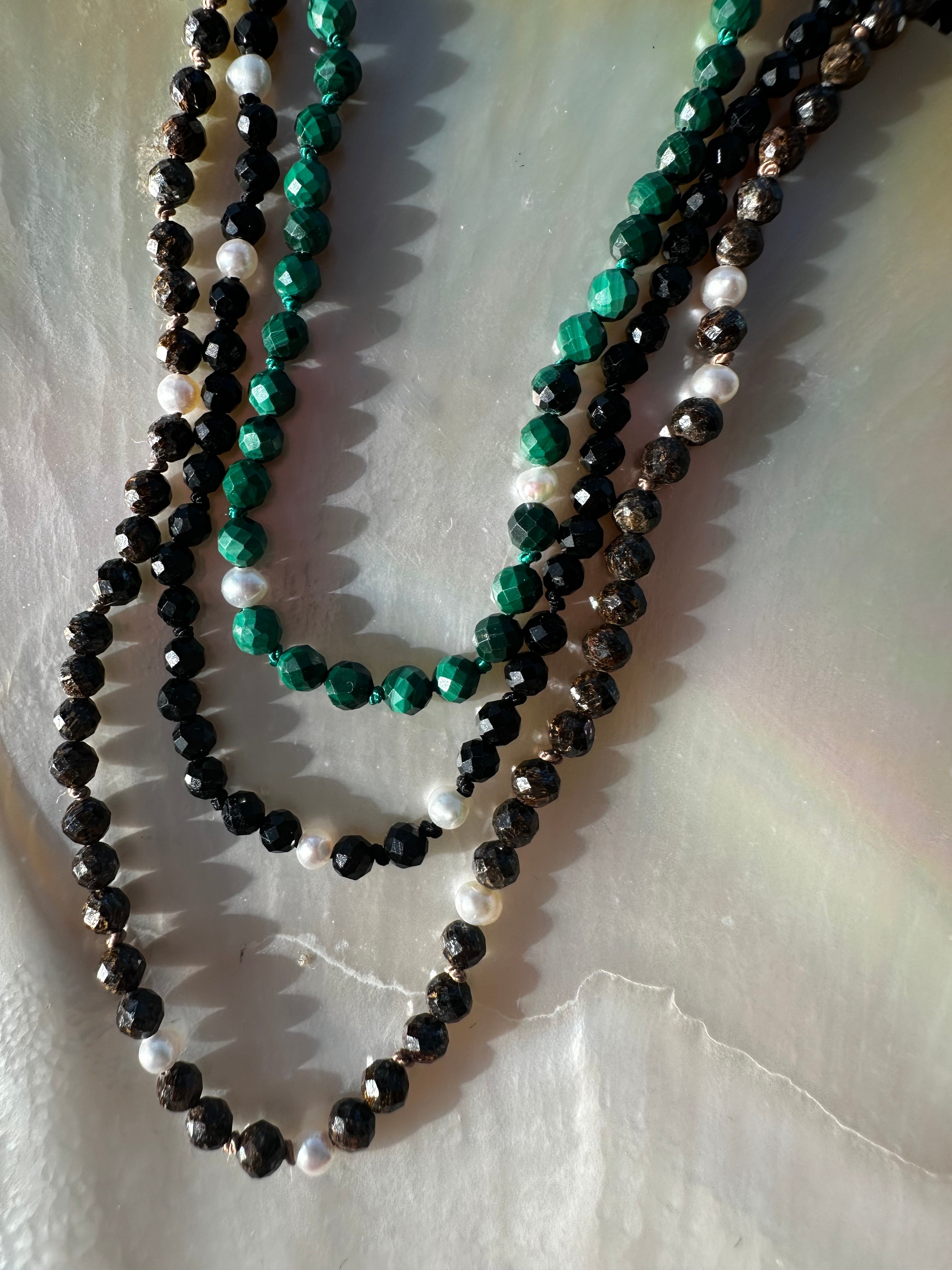 Dainty Gemstone Intention Choker Trios